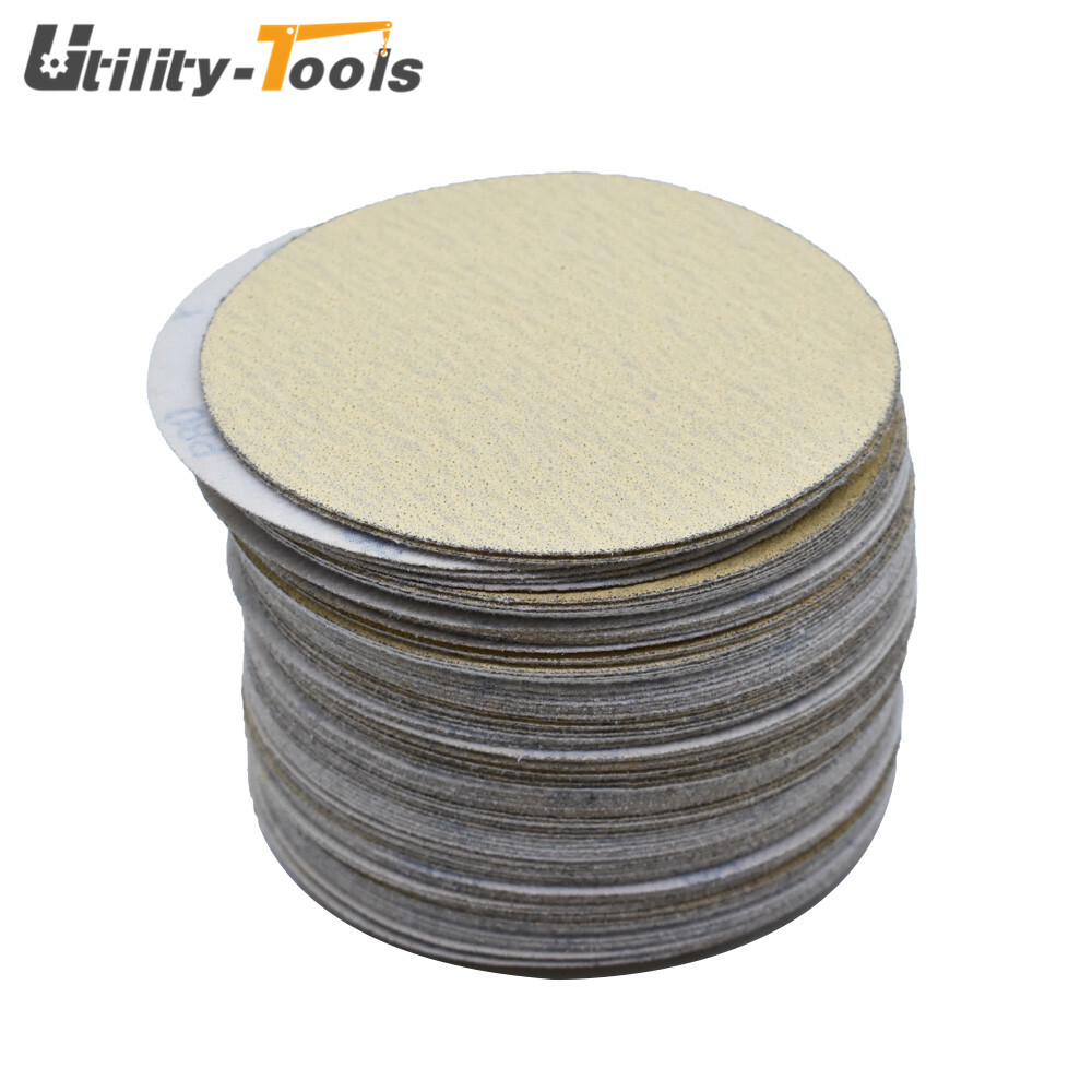 100 × 6" Sanding Disc NO-Hole Hook & Loop Sanding Discs Grit 60-320 Sand Paper