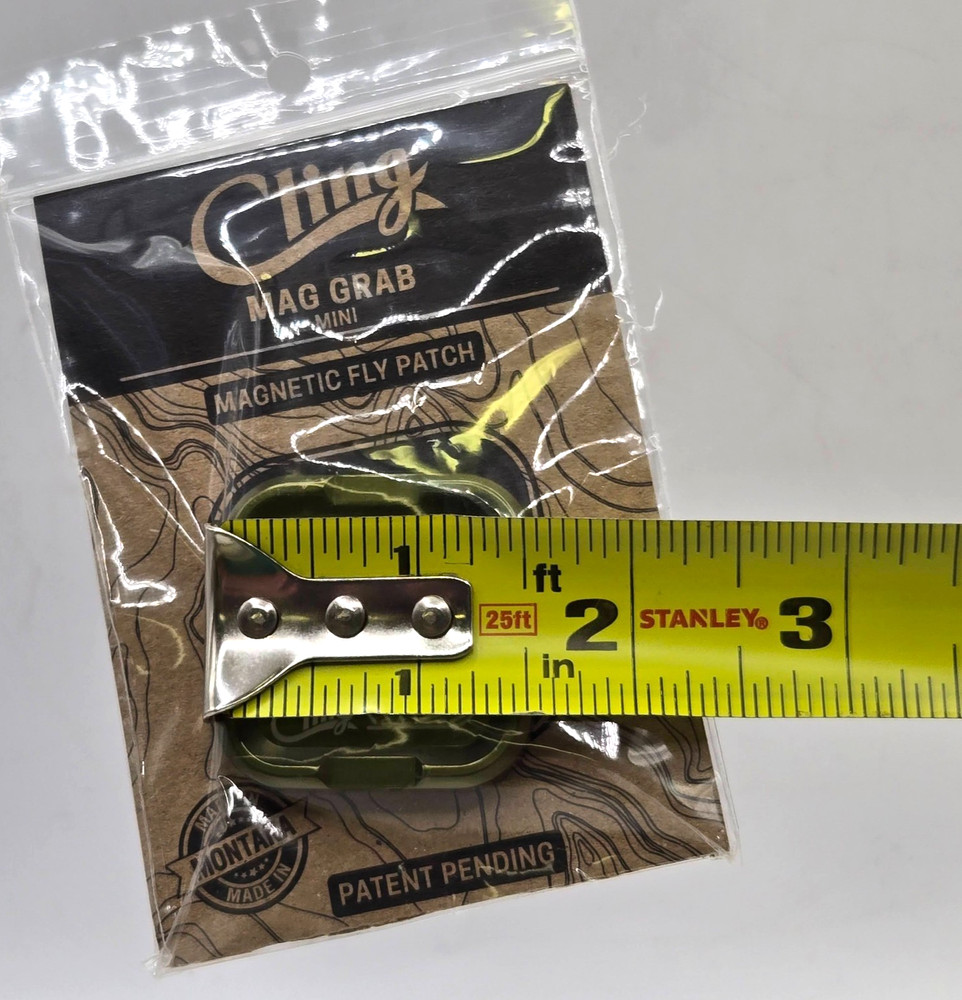 Cling Mag Grab Mini - Fly Patch Deep Green - 1.5"x1.5" NEW