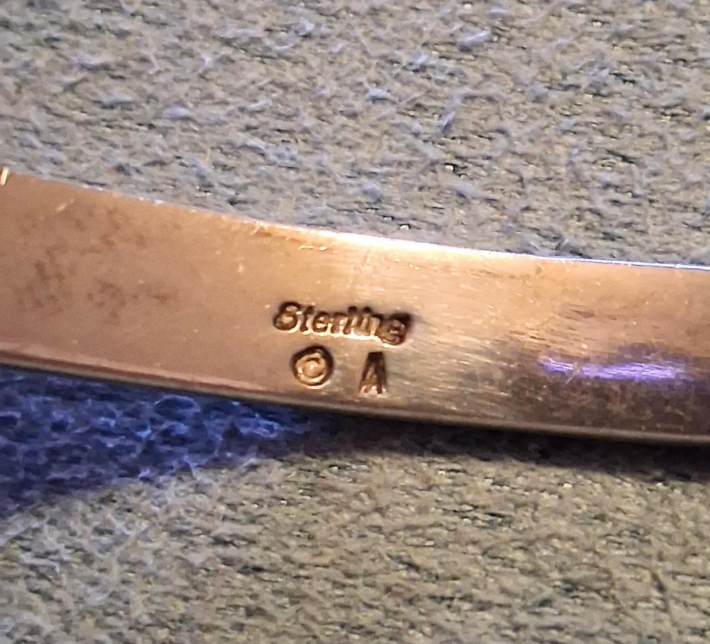 Thick Marked Understated Sterling Silver cuff