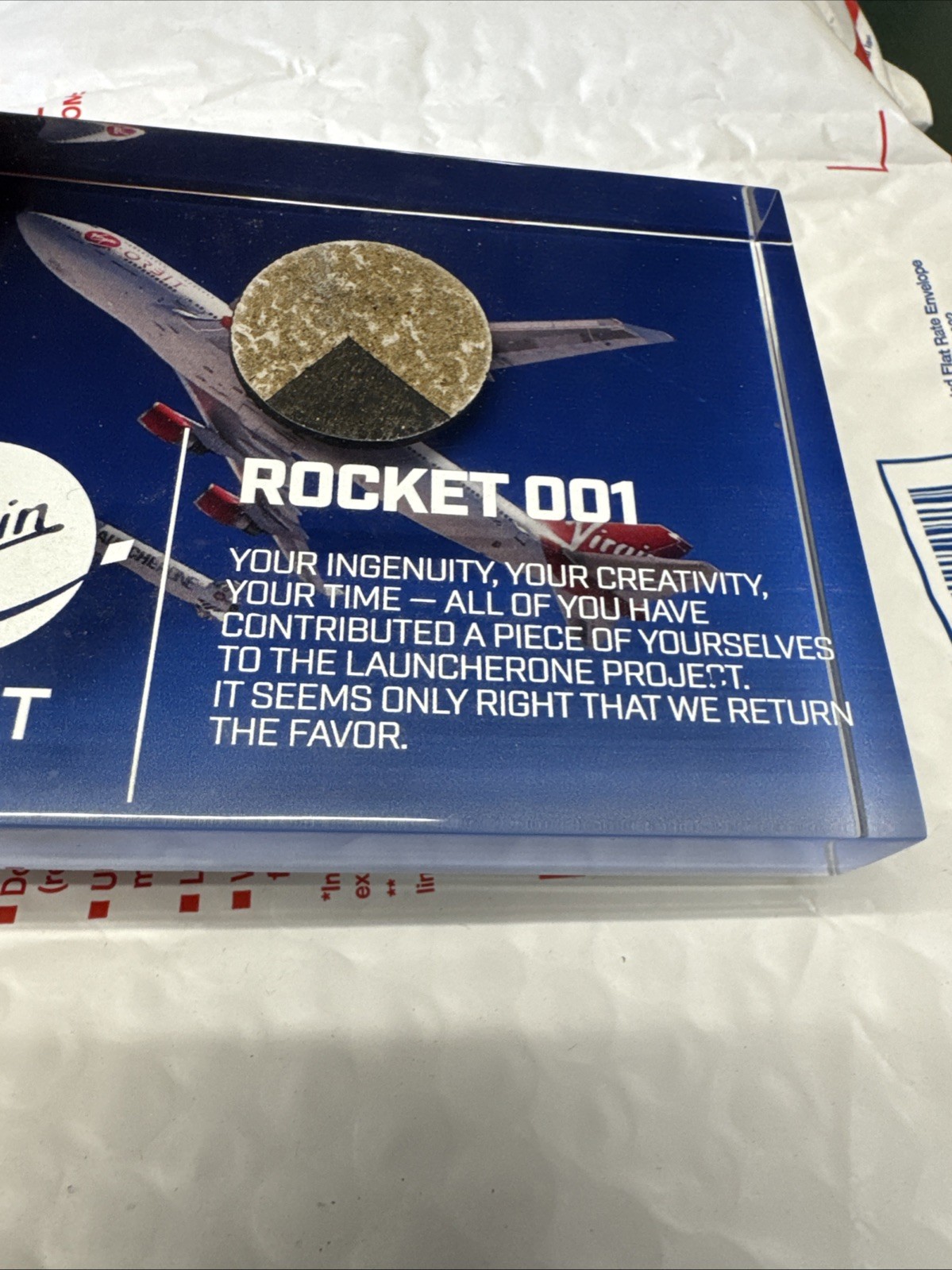 Virgin Orbit Launch Commemorative LauncherOne Rocket 001