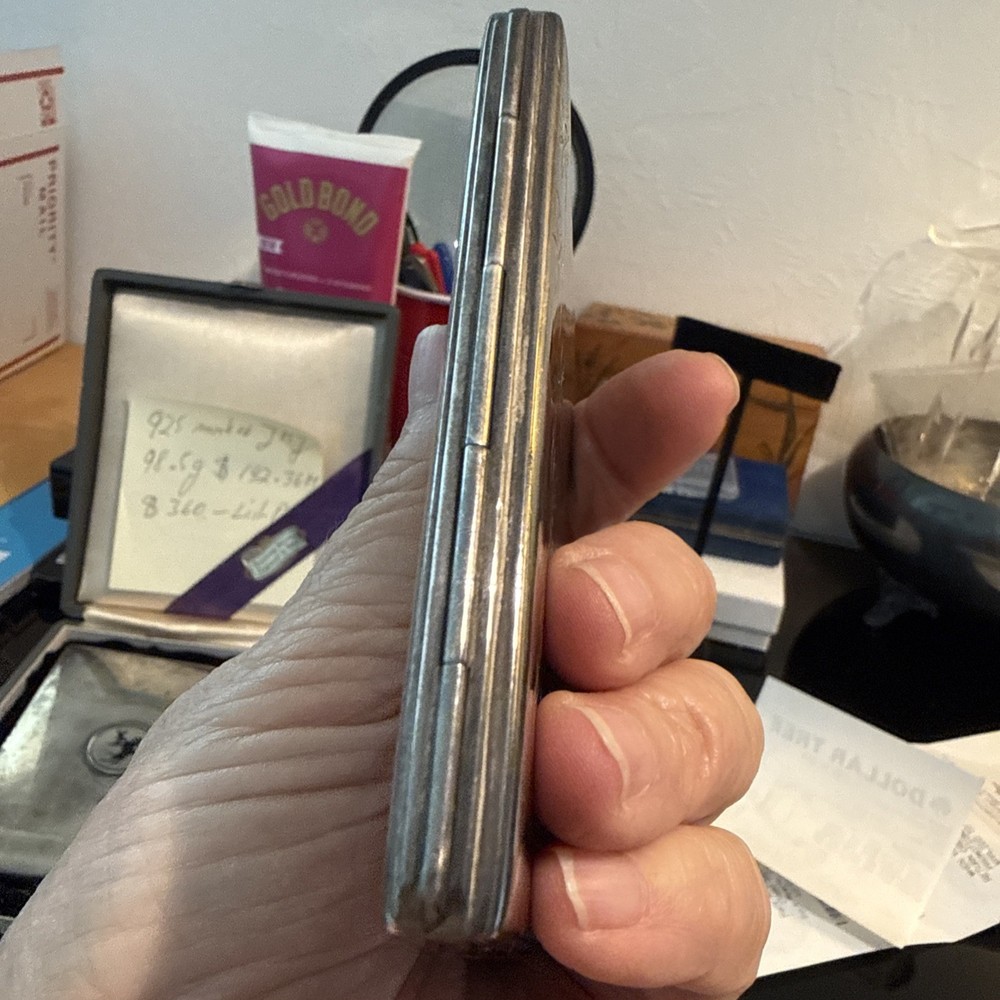 Silver 950 Cigarette Case By Kuyeda