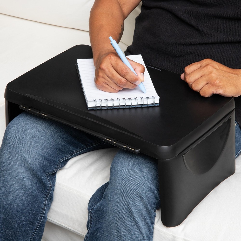 Mind Reader Lap Desk/Laptop Stand, Bed Tray, Folding Legs, Portable, Dorm, Pl...