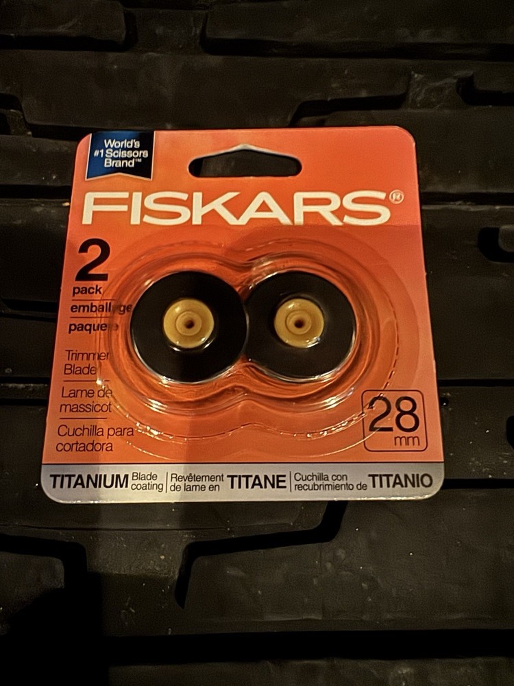 Fiskars 2 Pack Rotary Cutter Trimmer Blade 28mm