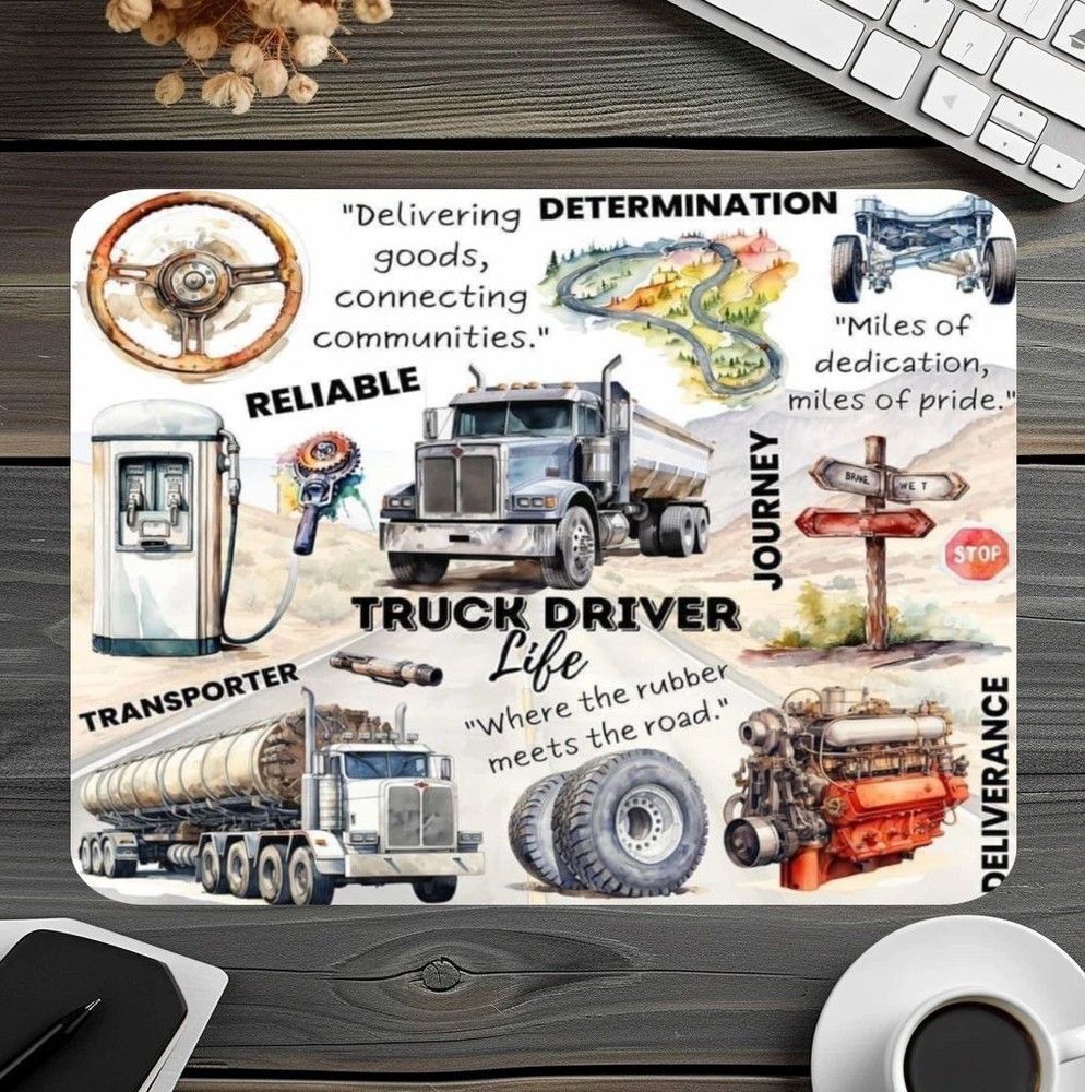 Truck Driver Life Mouse Pad