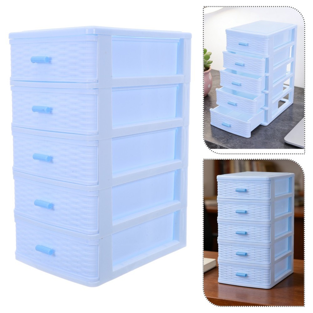 Desktop Drawer Storage Cabinet Cosmetics Organizer Decorative Makeup