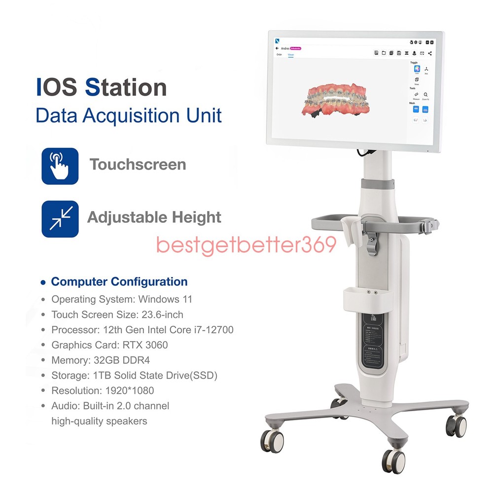 Dental Digital Impression Intraoral 3D Scanner Scanning Software CAD/CAM Process