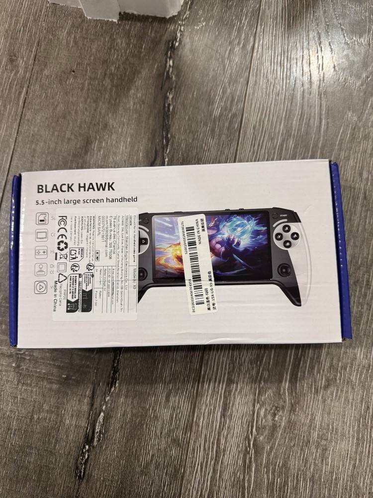 Black Hawk 5.5 - Inch Large Screen Handheld Video Game Console NEW