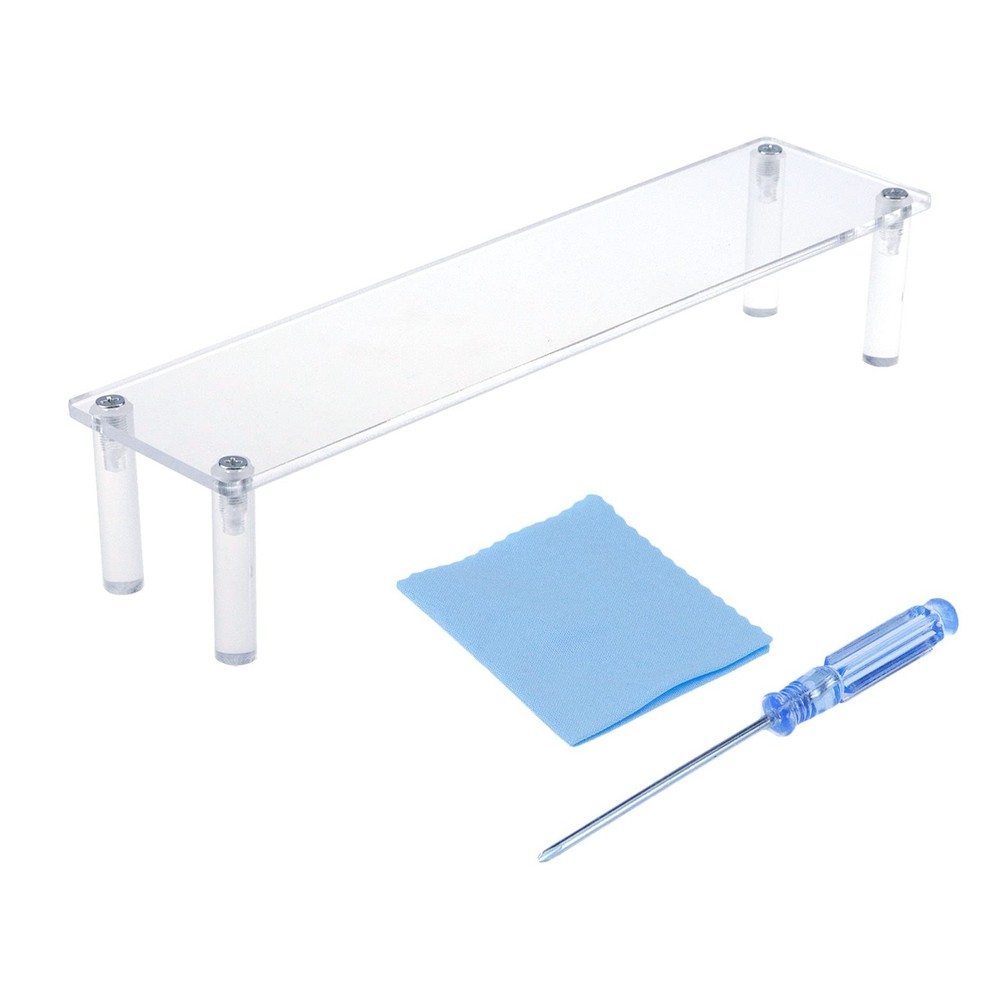 Acrylic Riser Clear Display Risers Stand Tabletop Rectangular Organizer Shelf