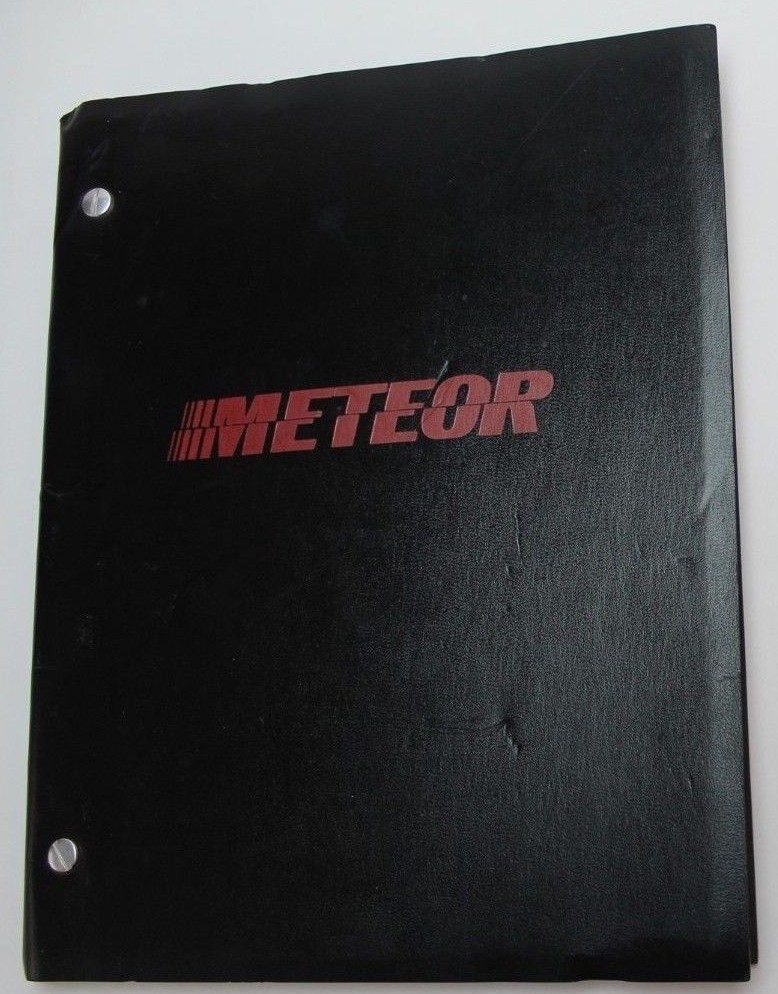 METEOR / Stanley Mann 1977 Movie Script Screenplay, Natalie Wood asteroid Sci Fi