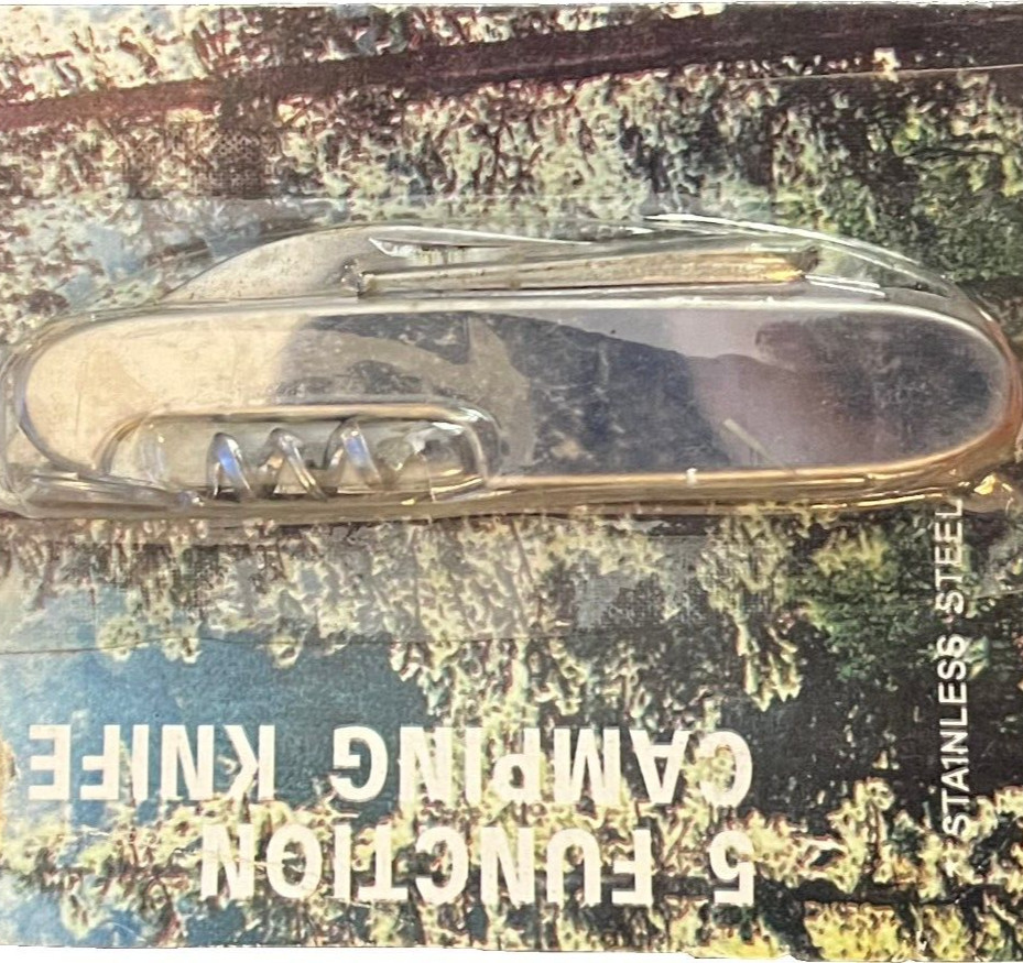 Sterling Multi-Function Camp Knife, 5 Functions, Army Camping Swiss Style