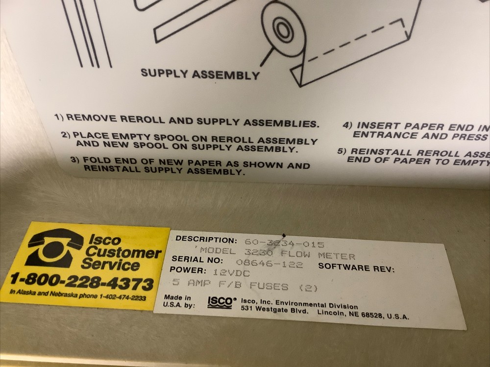 ISCO 3230 Bubbler Flow Meter | No Power Pack