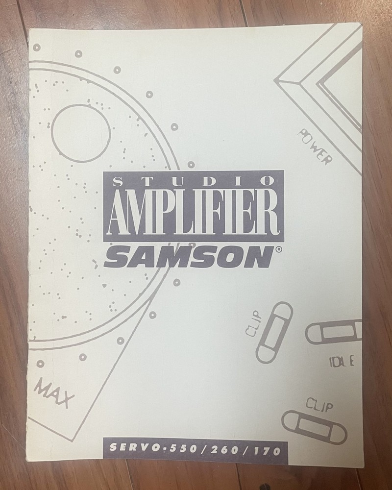 Samson Servo 550 Owners Manual