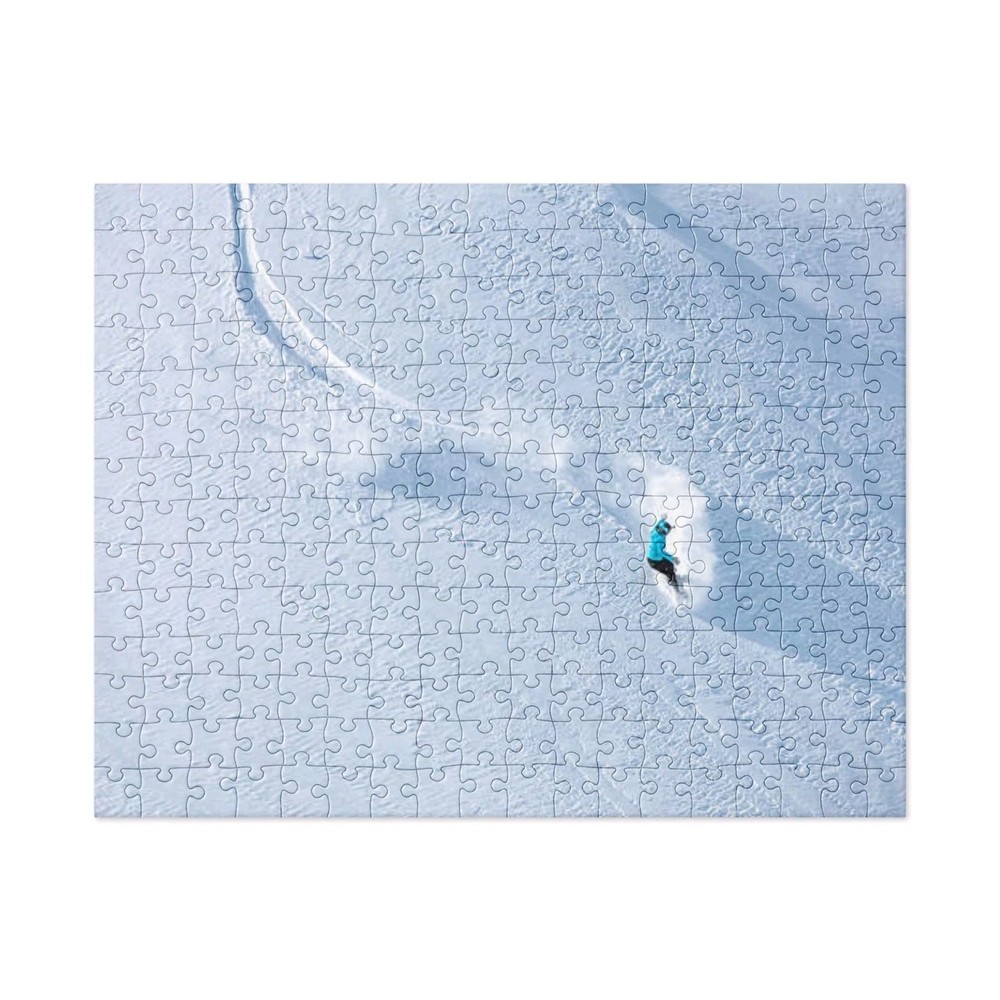 Down Mountain Snowboard Jigsaw puzzle 252 pc