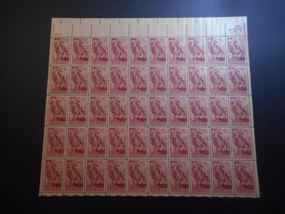 Scott 1268, 5 cent, Dante Alighieri, Sheet