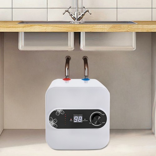Electric Mini Tank Hot Water Heater For RV Trailer Kitchen Under Sink Counter 8L