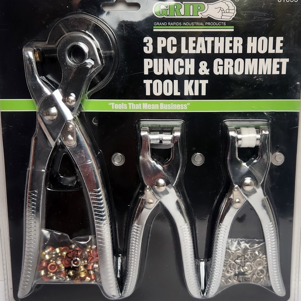 Leather Hole Punch & Grommet Set