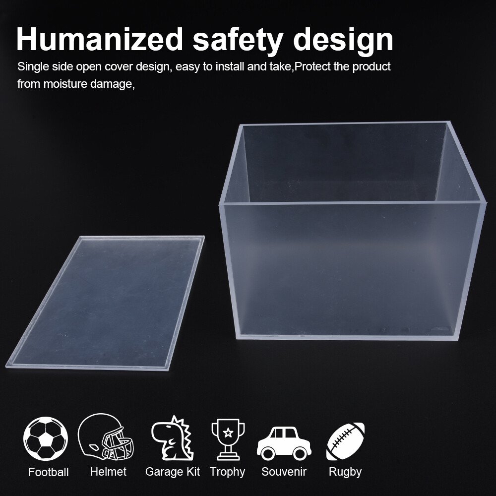 Mini Football Helmet Display Box Case Empty Container USA