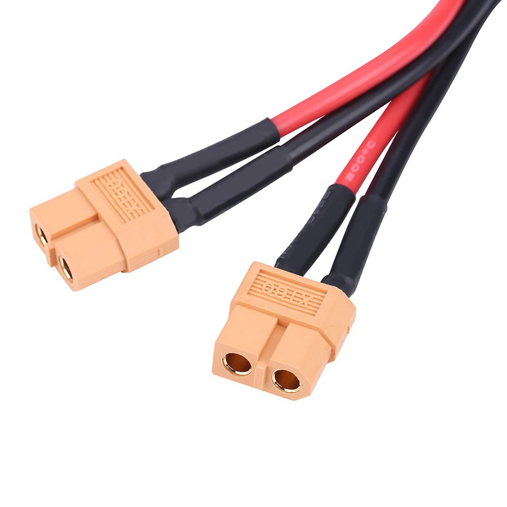 2Types XT60 Parallel Battery Pack Connector Adapter 14AWG Cable for RC Lipo