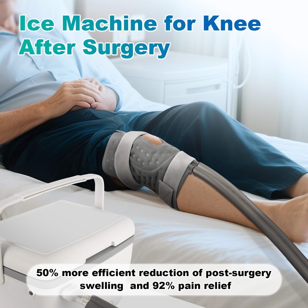 Ice Therapy Machine for Knee After Surgery, Cold Therapy Machine with 6 Timer...
