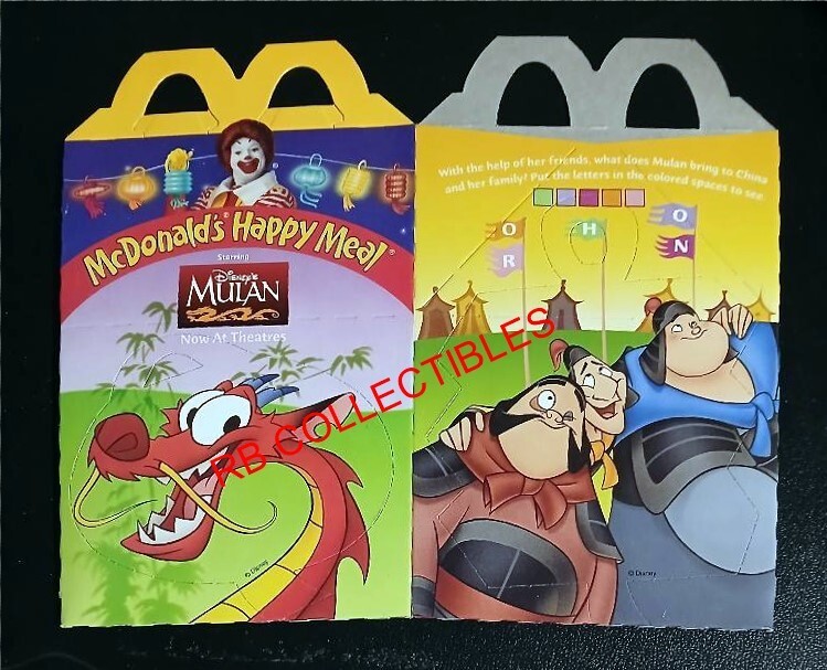 Mulan - McDonald's Happy Meal Box - 1998