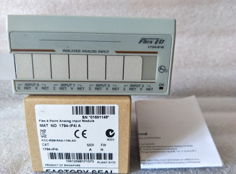 New Factory Sealed AB 1794-IF4I SER A Flex 4 Point Analog Input Module 1794IF4I
