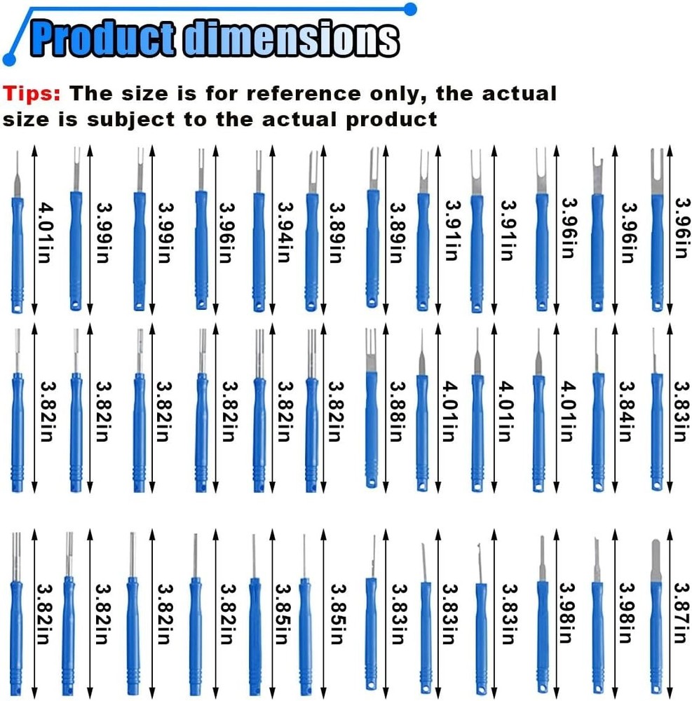 36PCS Terminal Removal Tool Kit, Wire Connector Pin Extraction Tool, Electrical