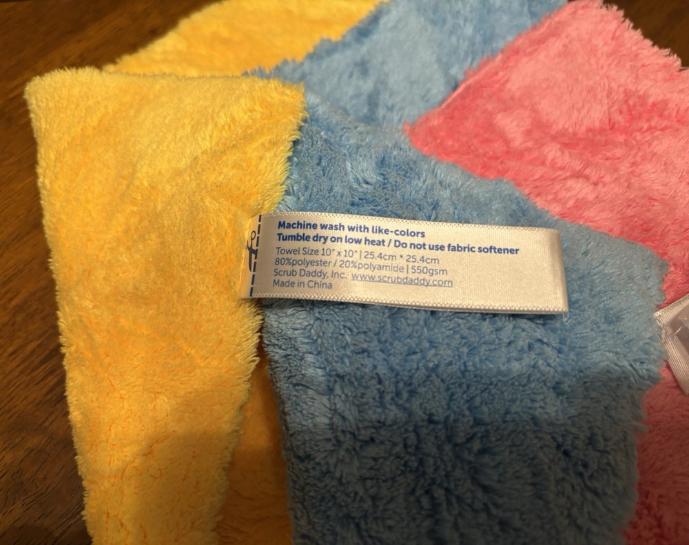 Scrub Daddy, Microfiber Cloths, Set Of Three