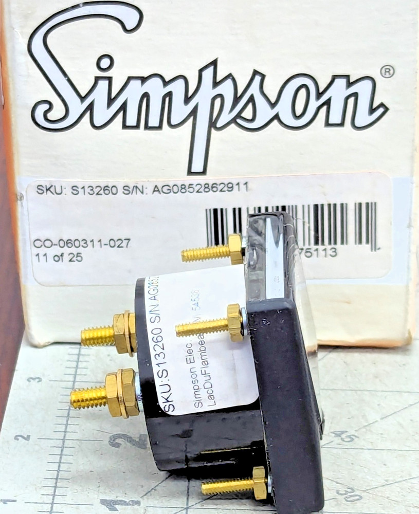 0-1000 DC MICROAMPERES PANEL METER SIMPSON S13260 NEW IN BOX [RSOF]