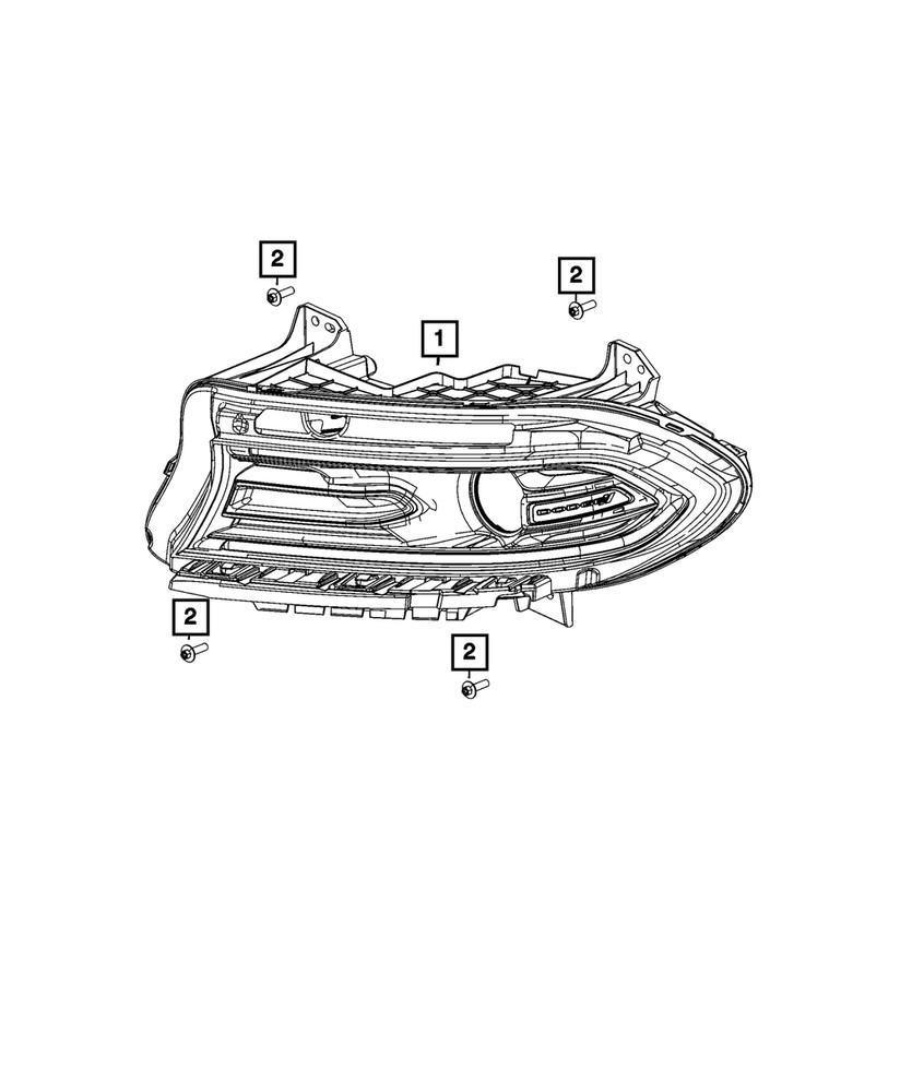Genuine Mopar Headlamp Left 68570305AB