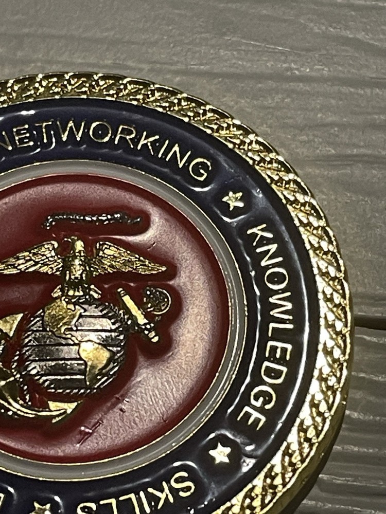 MCB Quantico Challenge Coin LINKS Training USMC Marine Corps Base