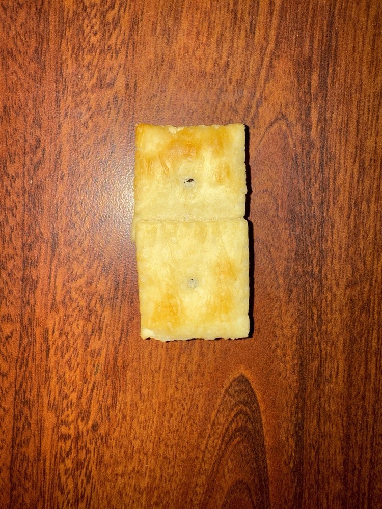 RARE Overlapping Double Cheez-it. White Cheddar