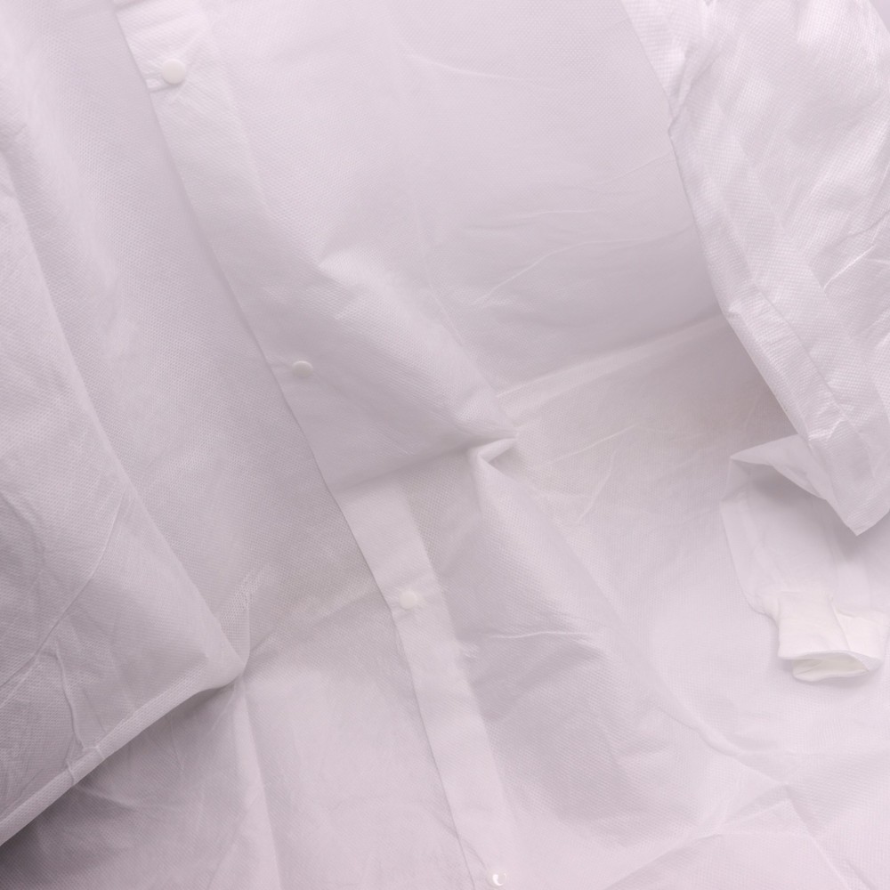 Lab Coat With Elastic Wrist Polypropylene White XL