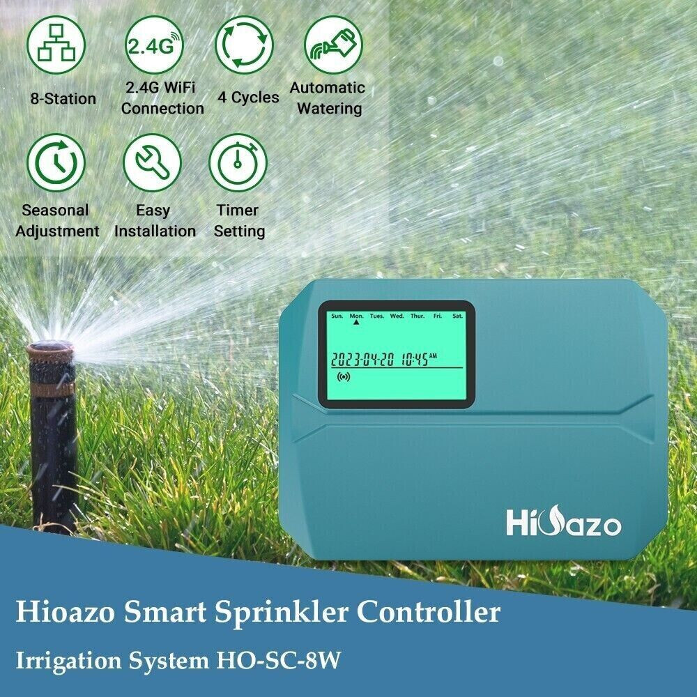 WiFi Remote Sprinkler Controller  Lawn Irrigation System Water Control 8 Zone US