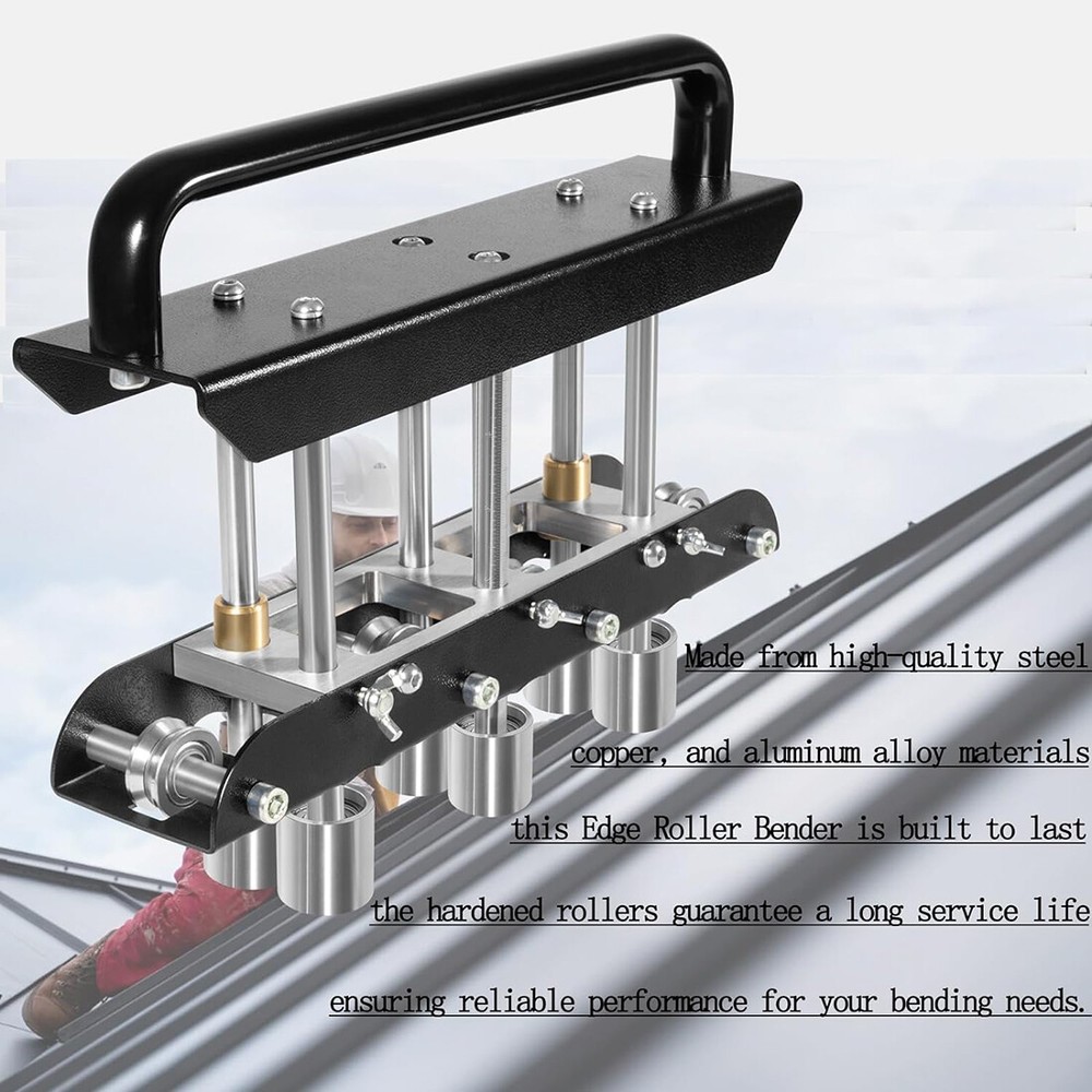 ER3 Three-Station Edge Roller Bender, Large Radius Sheet Metal Bead Roller Bend