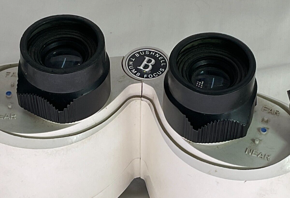 Vintage Bushnell Expo Extra Power Thumb Focus Binoculars with Strap