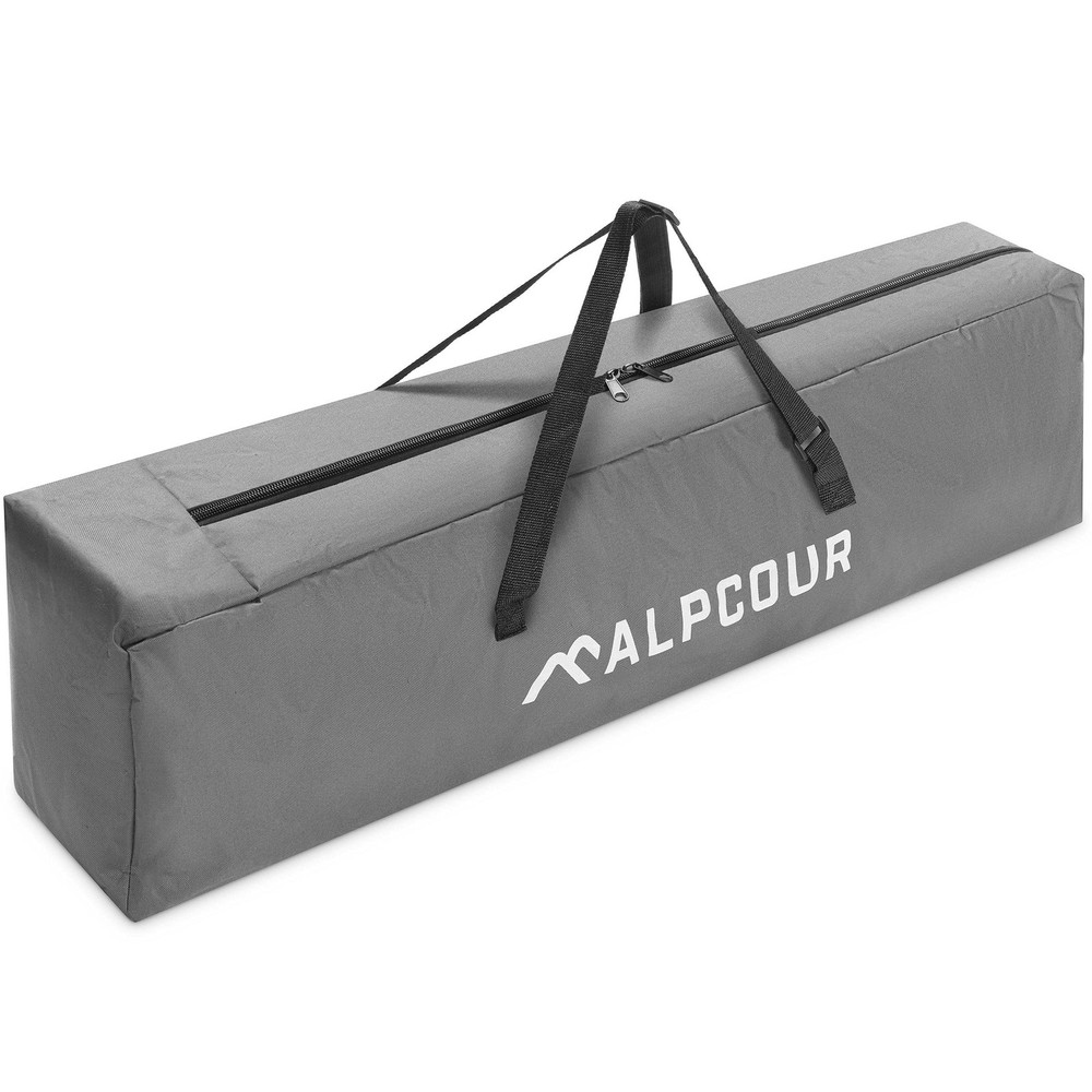 Lightweight Water-Resistant Grey Camping Cot Bag for Easy Storage