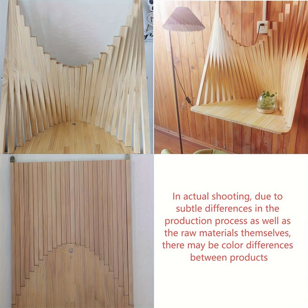 Folding Desk Wall Mounted Computer Desk Table Solid Wood Home office Decor US