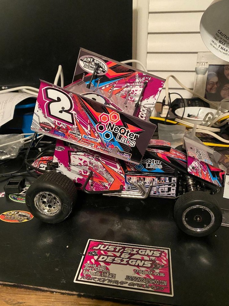 losi mini sprint, slider 1/18 wrap kit decal scribbles THEME