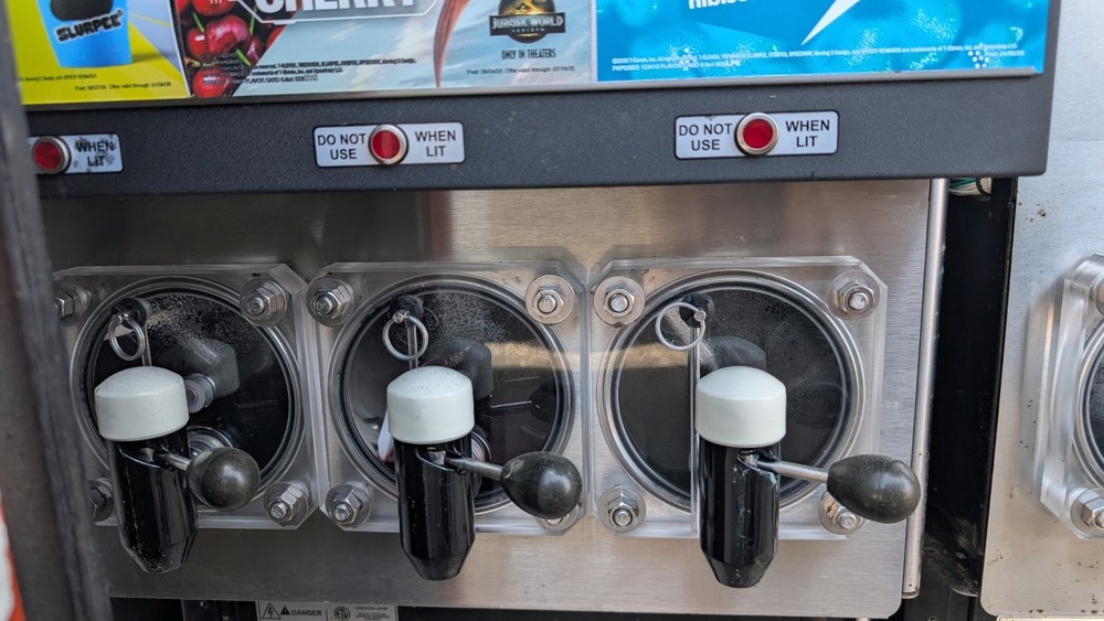 FBD 3-barrel Slurpee machine. 2 machines with the double condenser unit