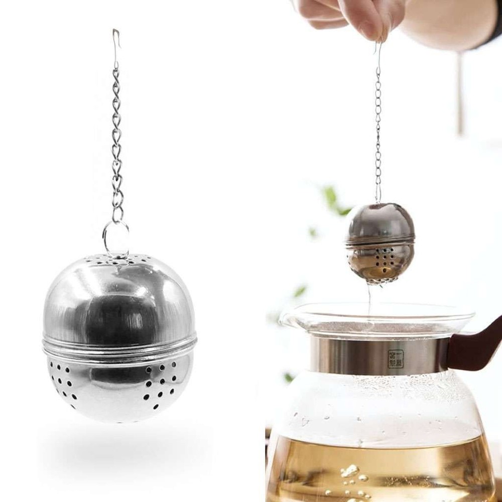 3 Pcs Tea Infuser Ball Mesh Loose Leaf Strainer Stainless Steel Secure Locking