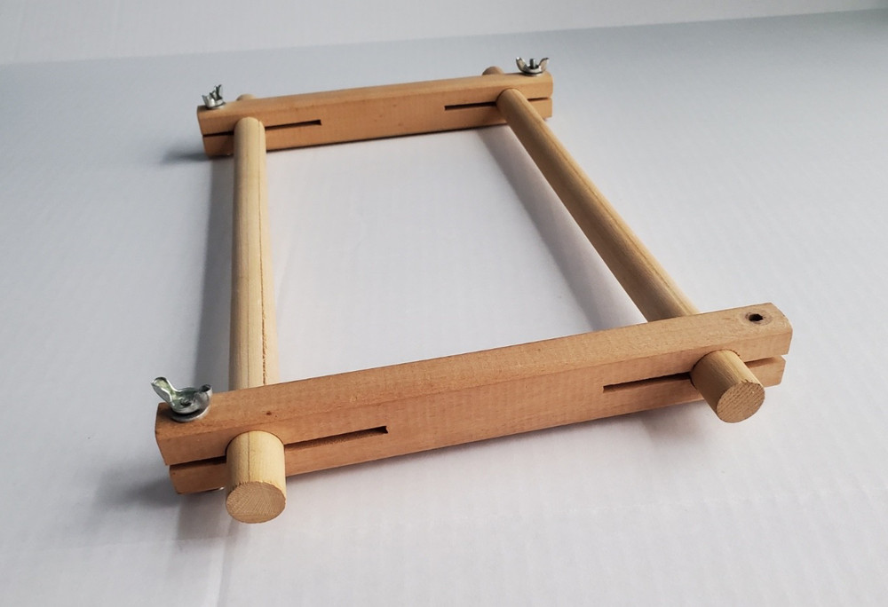 Wooden Split Scroll Adjustable Frame for Embroidery/Needlework- 15" x 9"
