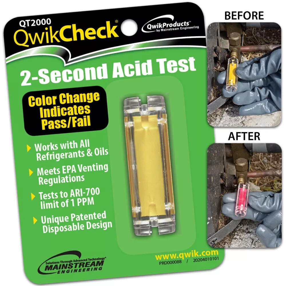QwikProducts QT2000 QwikCheck 2-Second Acid Test
