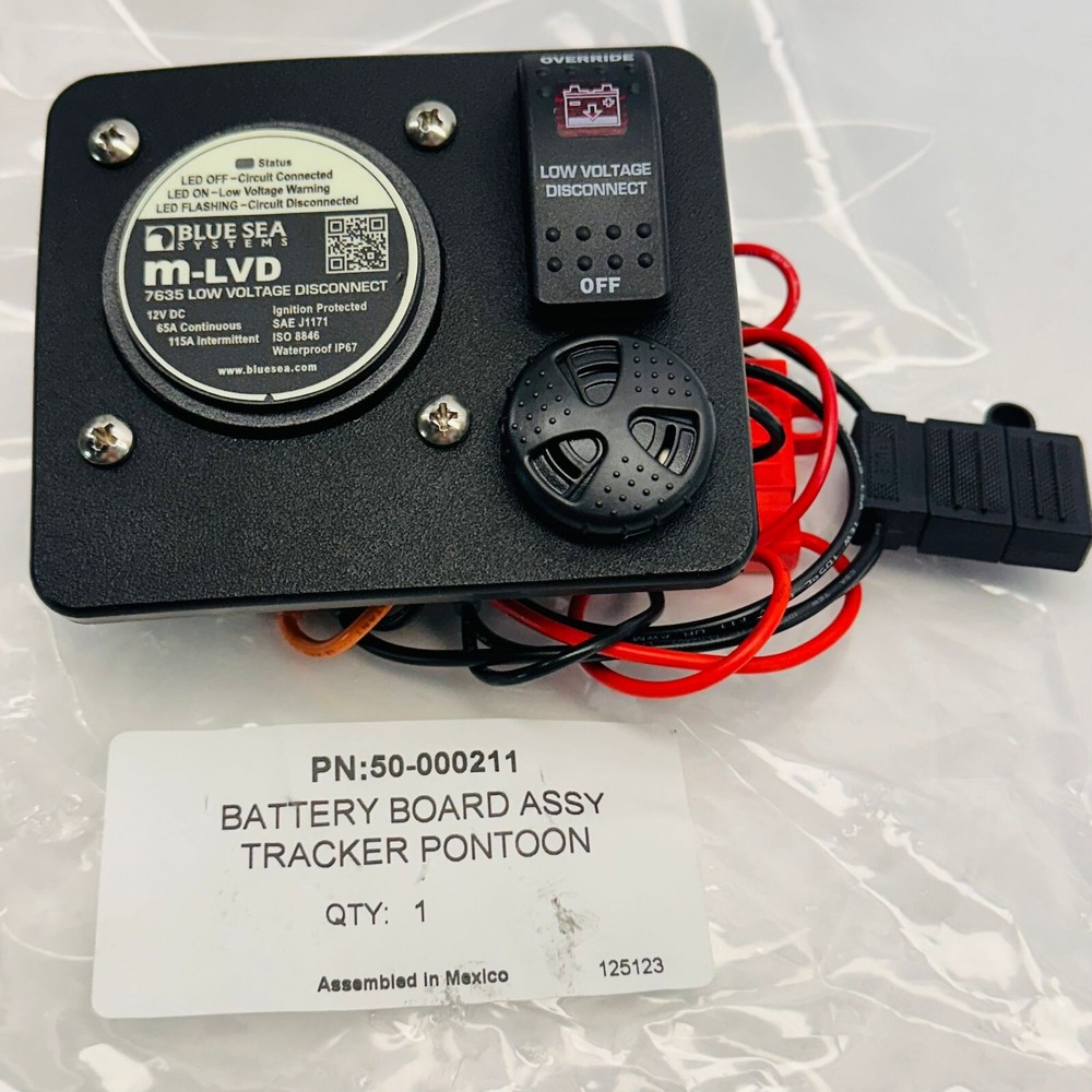 BLUE SEA 7635 LOW VOLTAGE DISCONNECT BATTERY BOARD ASSEMBLY