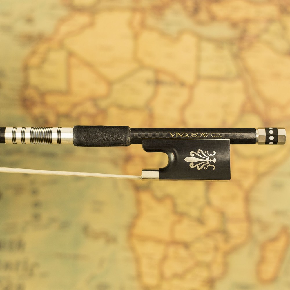 VingoBow Textured Carbon Fiber Violin Bow Pernambuco Performance Pro. Level 116V