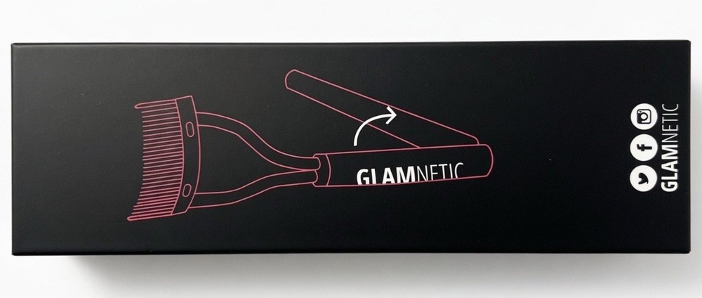 Glamnetic Foldable Eyelash Comb Black Metal Lash Tool