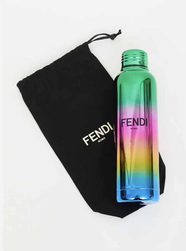 Fendi New Metallic Rainbow Water Bottle authentic