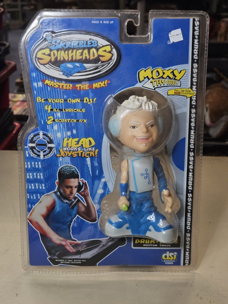 DJ Scribbles Spinheads Moxy Figure DSI Electronics #59006 From 2003 Brand New.