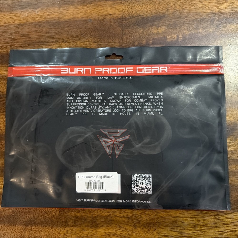 Burn Proof Gear BPG Ammo Bag BLACK