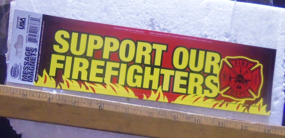 Support Our Firefighters Bumper Magnet
