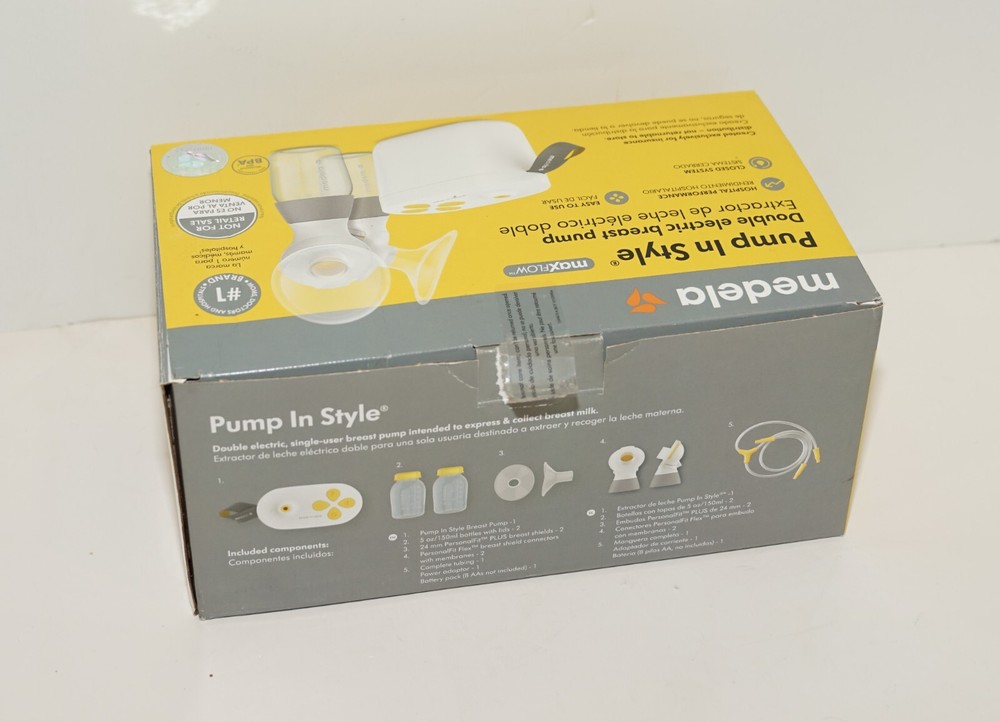 MEDELA PUMP IN STYLE MAXFLOW DOUBLE PORTABLE ELECTRIC BREAST PUMP CLOSED SYSTEM